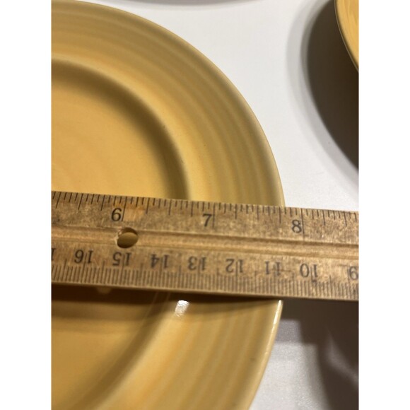 5pc Vtg Pier 1 Festival Marigold 8" Salad Plates Yellow Gold Japan Stoneware - Picture 8 of 9